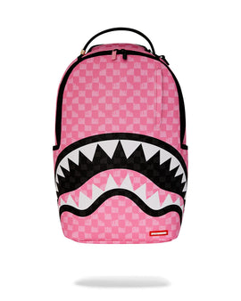 Pink Shark Check Sırt Çantası