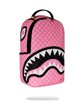 Pink Shark Check Sırt Çantası